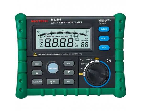 Тестер сопротивления заземления цифровой Mastech MS 2302 65296