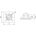 Площадка самоклеющаяся с отверстием ПМС-О 28х28 70219 (цена за уп.)