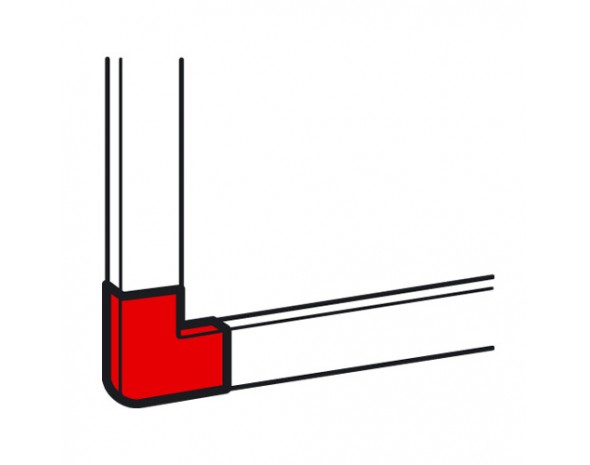 Legrand Metra Угол плоский для мини-канала 40x40 мм