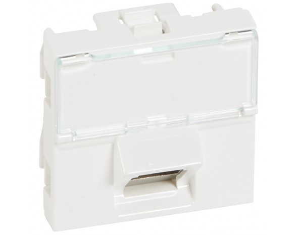 Legrand Розетка RJ45 Cat. 6 STP 2 мод, угол 45°