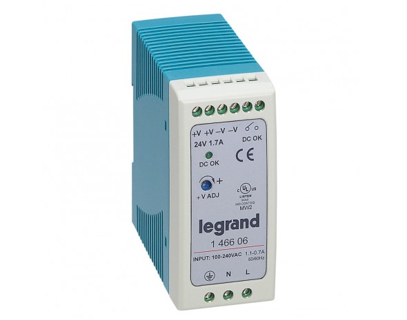 Legrand 1-фазный Импульсный источник питания 24В 40Вт 1,7A