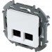 Legrand INSPIRIA Белый Двойная розетка RJ 45 - категория 6 - UTP