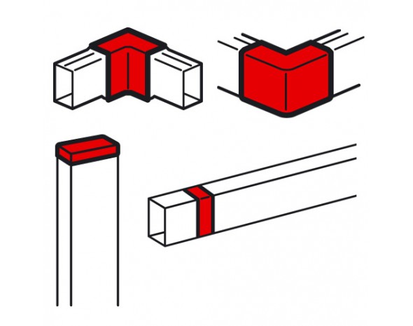 Legrand Metra Угол внутрен/внеш/загл торц/накл на стык д/мини-канала 60x40