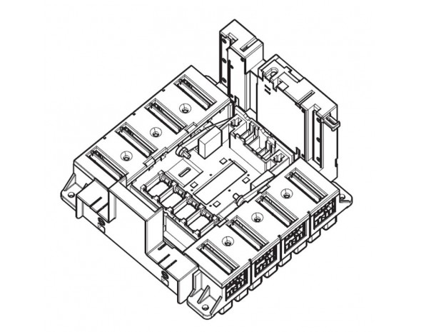 Legrand DPX3 1600 Основание выключатель 3P, подключение спереди