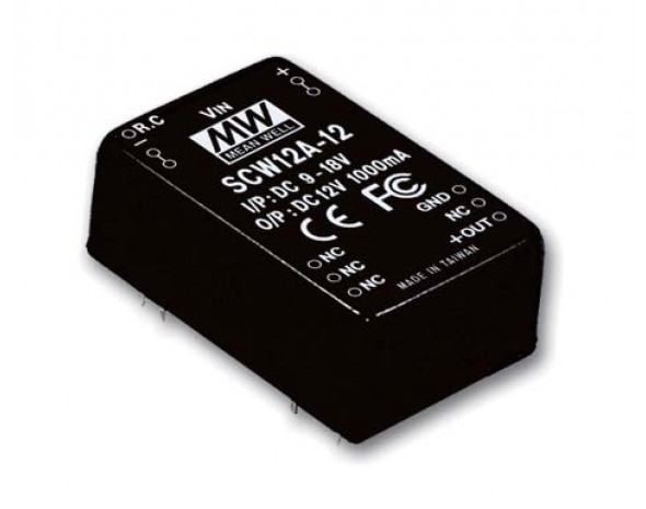 Преобразователь DC/DC Mean Well SCW12C-05 12Вт