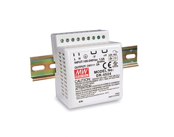 Источник питания AC-DC Mean Well DR-4515 45Вт