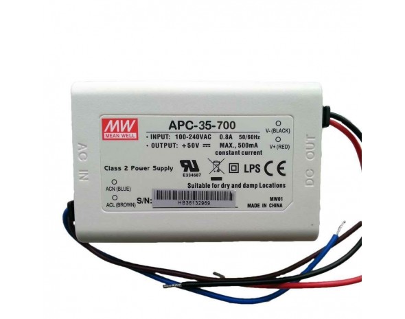 LED-драйвер AC-DC Mean Well APC-35-700