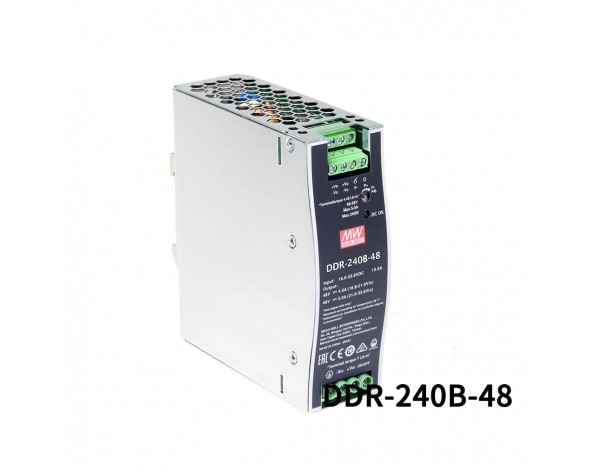 DC-DC Преобразователь на DIN-рейку Mean Well DDR-240B-48