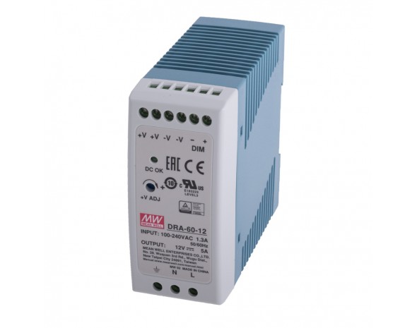 Источник питания AC-DC Mean Well DRA-60-12