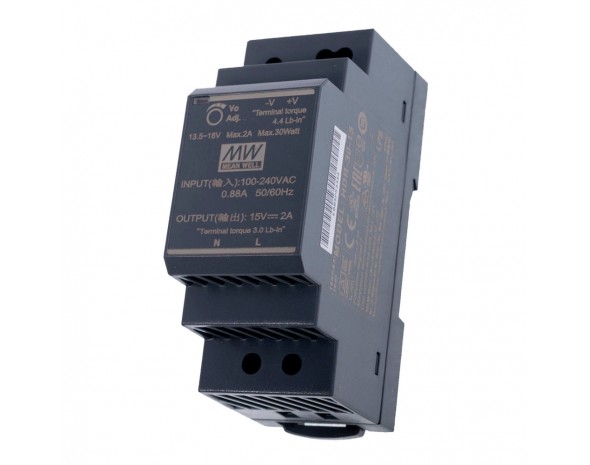 Источник питания AC-DC Mean Well HDR-30-15