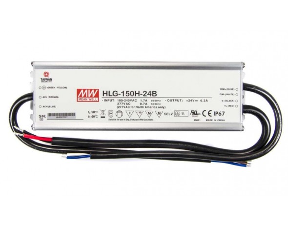 LED-драйвер AC-DC Mean Well HLG-150H-24AB