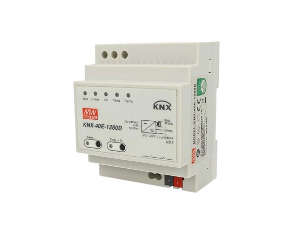 Источник питания AC-DC для системы KNX Mean Well KNX-40E-1280D