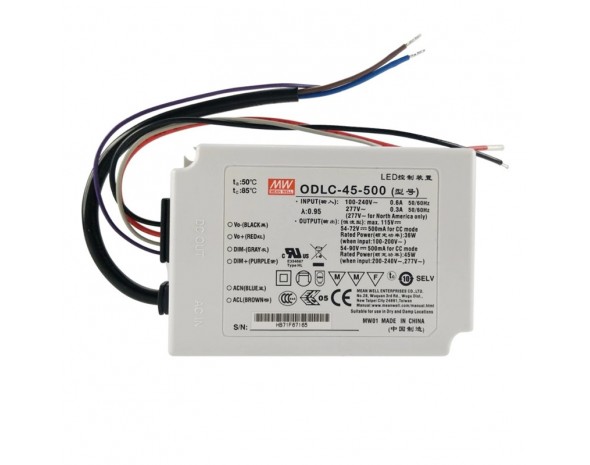 LED-драйвер AC-DC Mean Well ODLC-45-1050