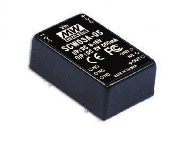 Преобразователь DC/DC Mean Well SCW03C-05 3Вт