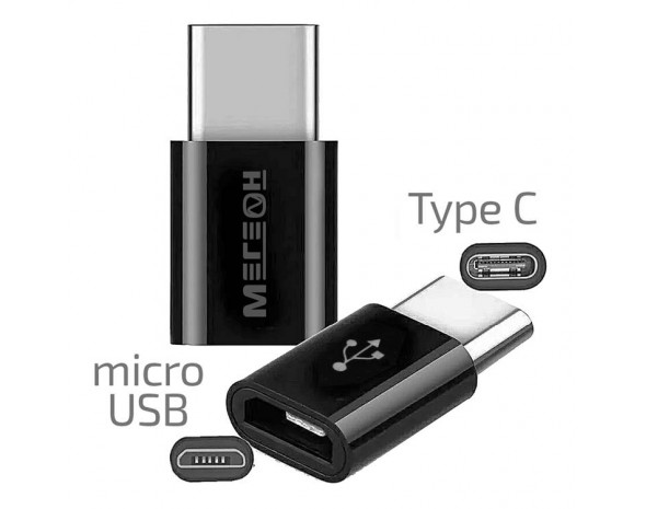 Переходник МЕГЕОН 33203К (USB-C папа - microUSB мама)