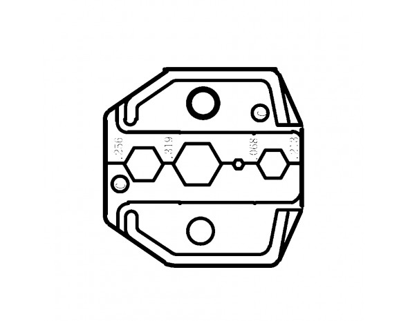Матрица кримпера для RG58/59/62/6 Pro'sKit CP-336DC