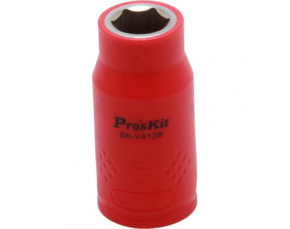 Изолированная 1/2 дюйма торцевая головка Proskit SK-V413B 13 мм (1000 В - VDE)