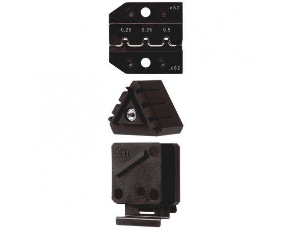 12.682 Плашка опрессовочная + локатор + стопор провода, MQS, 0.25 / 0.35 / 0.5 мм², для PEW 12, CM 25-1/5/6