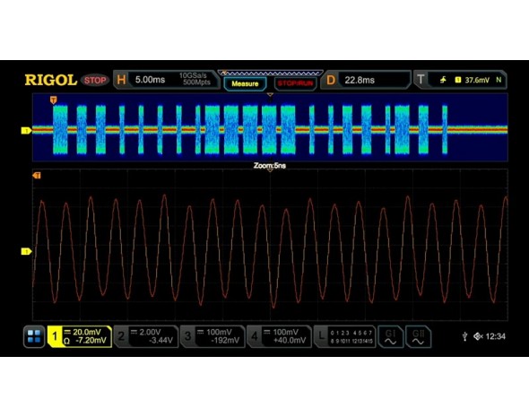 Опция увеличения глубины записи до 250 М точек Rigol DS7000-2RL