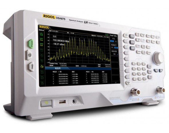 Анализатор спектра с опцией трекинг-генератора Rigol DSA875-TG