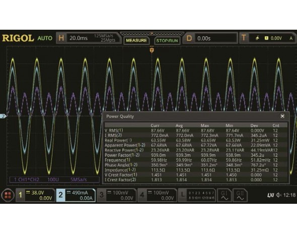 Опция анализа мощности Rigol MSO8000-PWR