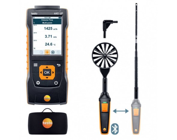 Комплект для вентиляции 1 с Bluetooth Testo 440 Delta P