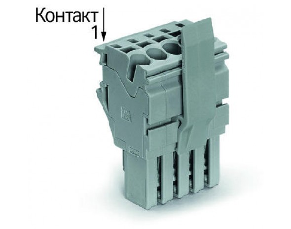 Wago 1-провод розетка серые 2022-104/123-000