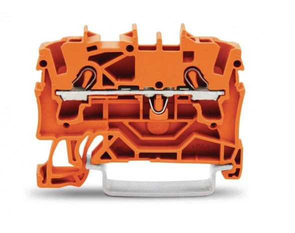 Wago 2-проводная проходная клемма 2,5 мм², оранжевые 2002-1202