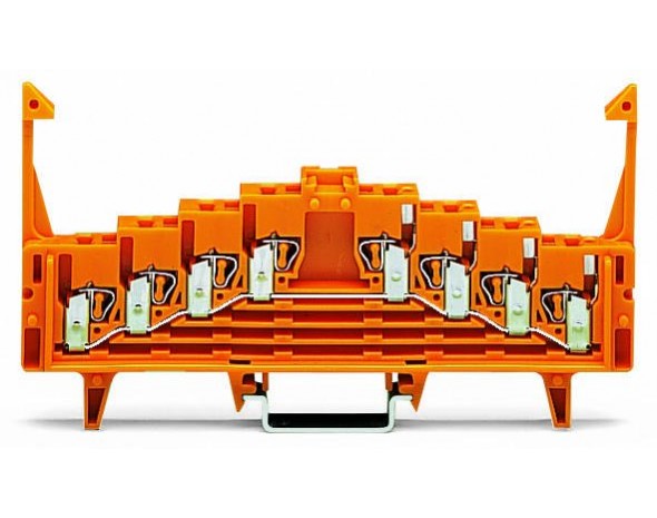 Wago 1-уровневая клемма с одним потенциал оранжевые 727-225/023-000