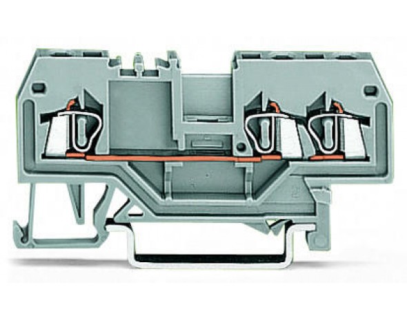 Wago 3-проводная проходная клемма 1,5, желтые 279-686
