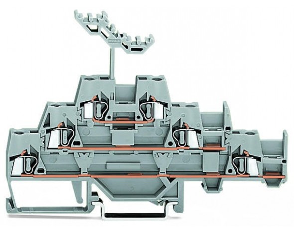 Wago Трехуровневая клемма Проходная