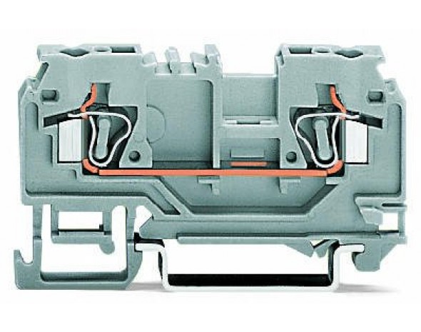 Wago 2-проводная проходная клемма 4 mm², оранжевые 880-902
