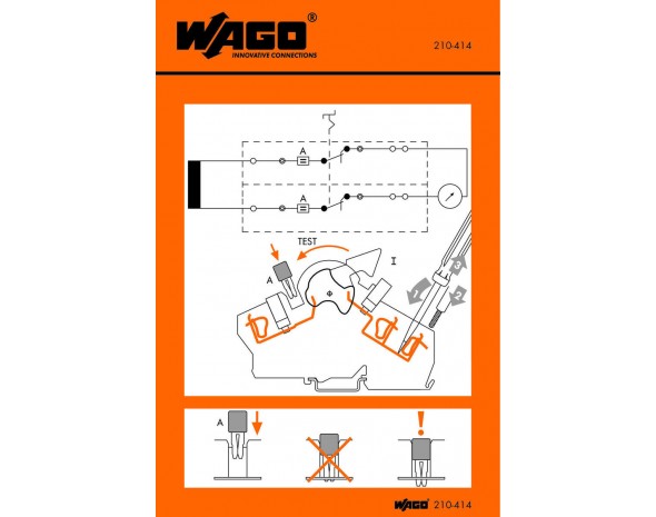 Wago Наклейка-инструкция 0 210-414