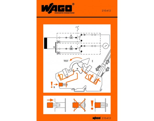 Wago Наклейка-инструкция 0 210-412