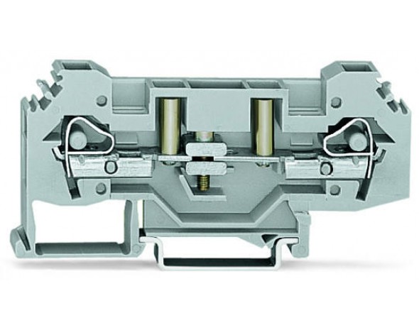 Wago 2-провод. клемма изолирующая и тесто с возможностью испытания, серые 282-131
