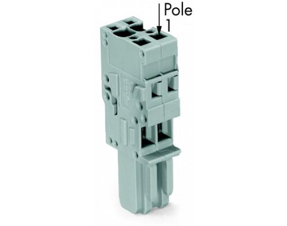 Wago 1-провод розетка серые 769-102
