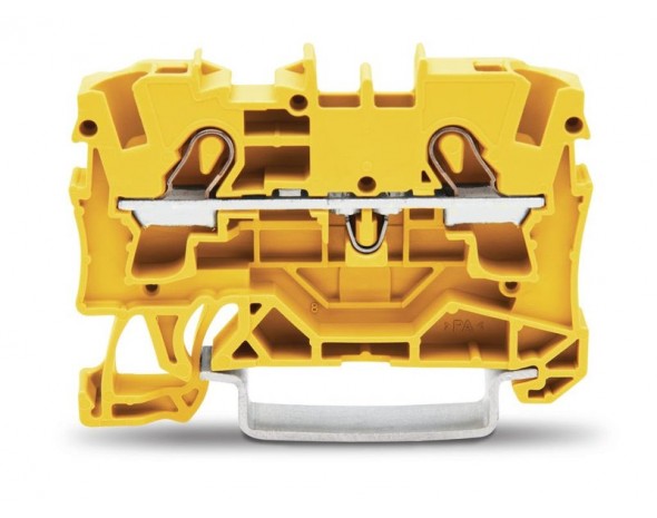Wago 2-проводная проходная клемма 4 mm², желтые 2004-1206