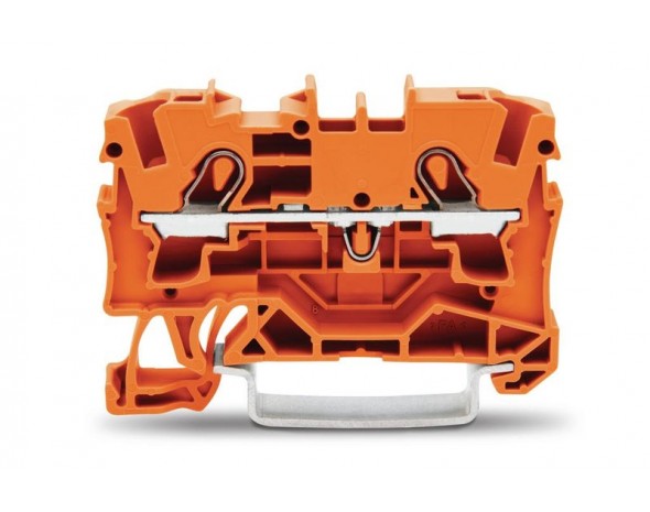Wago 2-проводная проходная клемма 4 mm², оранжевые 2004-1202