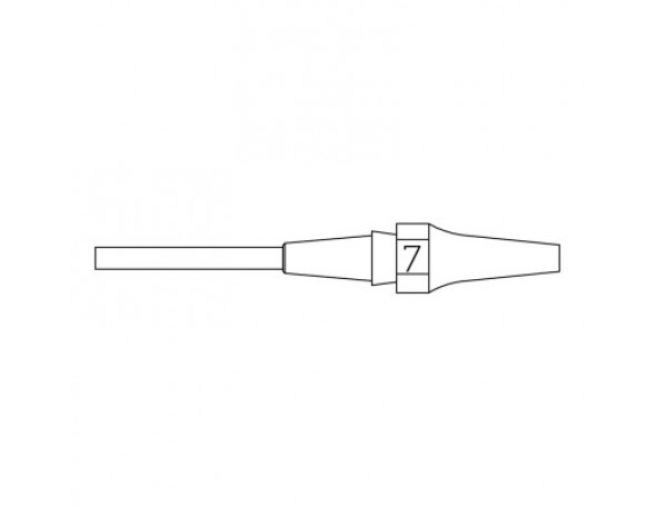 Насадка для выпайки и удаления припоя Weller XDS 7 (10 штук), внутренний диаметр 1,2 мм, внешний диаметр 2,7 мм