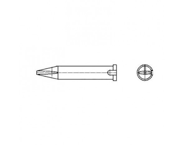 Паяльное жало Weller XTR B (10 штук) с защитой от скручивания в форме резца 2,4x0,8 мм