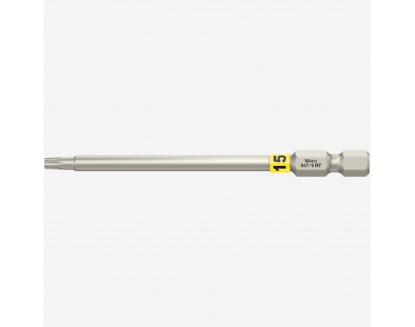 Бита, с фиксацией, 1/4" E6.3, TX 15 x 89 мм Wera 867/4 TORX® HF