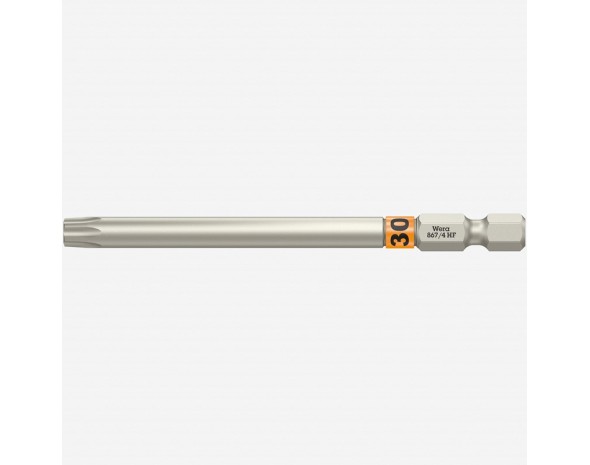 Бита, с фиксацией, 1/4" E6.3, TX 30 x 89 мм Wera 867/4 TORX® HF