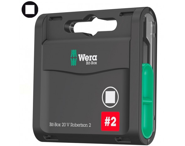 Набор WERA Bit-Box 20 V с внутренним квадратом 057790