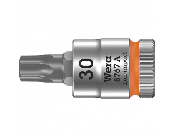 8767 A TORX Zyklop Головка торцевая со вставкой, DR 1/4", TX 30 x 28 мм WERA 003393