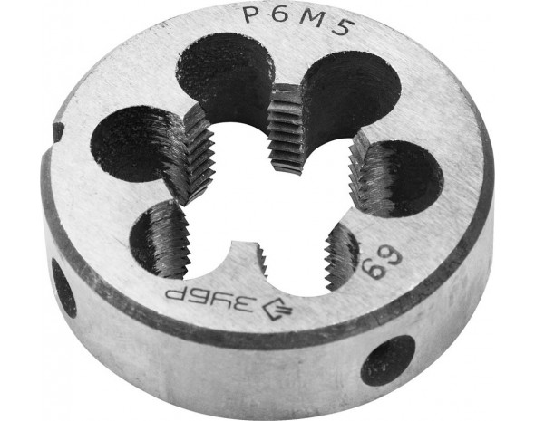 ЗУБР М16 x 2.0 мм, Р6М5, круглая машинно-ручная, плашка 4-28023-16-2.0