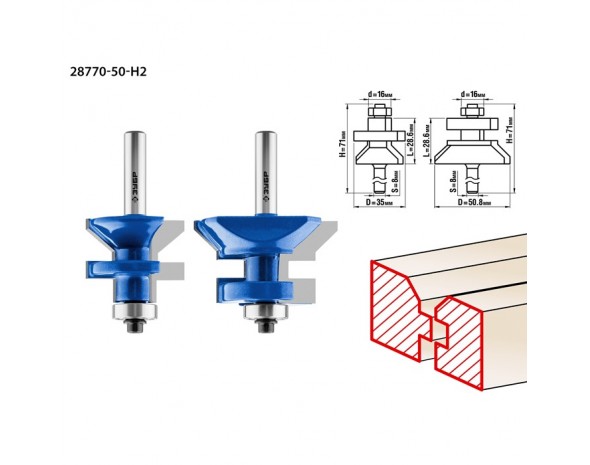 Наборы фрез для вагонки 28770-50-H2 Зубр